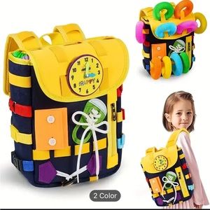 Educational Toddler Backpack: Blue